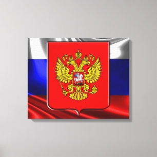 Russian flag canvas print