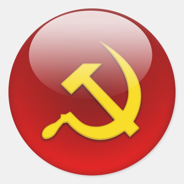 Russian Flag Classic Round Sticker (Front)