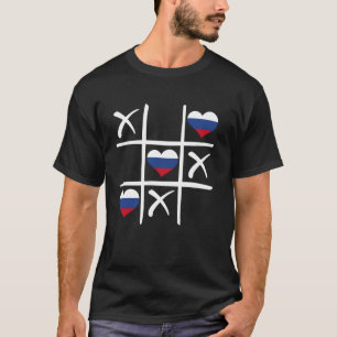 Russian Flag coloured Hearts, Russia Pride, Russia T-Shirt
