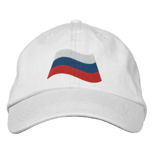 Russian Flag Embroidered Hat