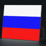 Russian Flag Plaque<br><div class="desc">Awesome Plaque with Flag of Russia. This product its customisable.</div>