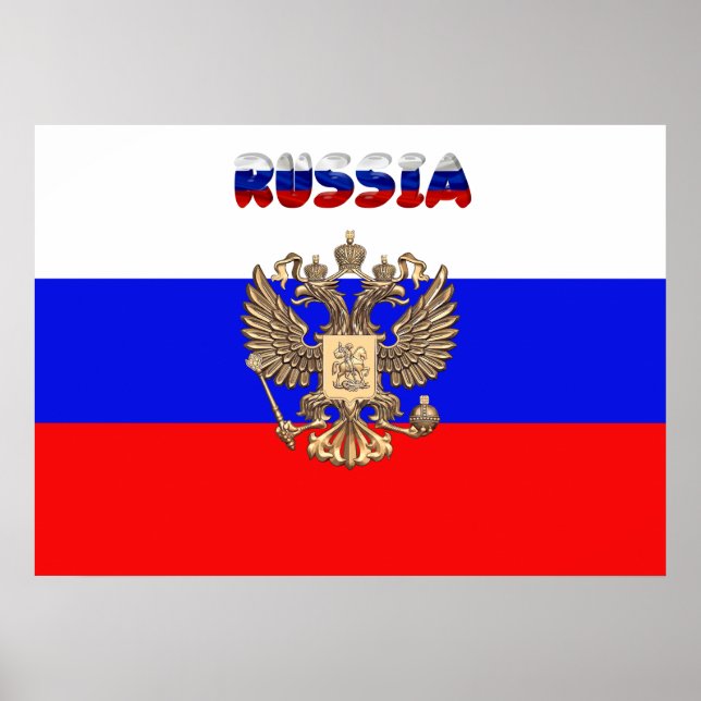 Russian flag poster (Front)