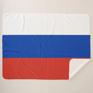 Russian Flag (Russia) Sherpa Blanket