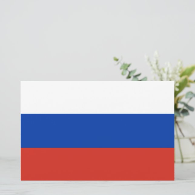 Russian Flag (Russia) Stationery (Standing Front)