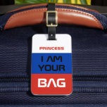 Russian Flag & Russia travel /Personalised Bag Luggage Tag<br><div class="desc">Luggage Tags: Russia & Russian flag - Love my country - travel world,  dream holiday,  national patriots,  sports fans / Find your bag easily - personalise with your name.</div>