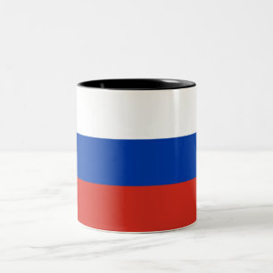 Russian Flag (Russia) Two-Tone Coffee Mug