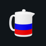 Russian Flag Teapot<br><div class="desc">Elegant Teapot with Flag of Russia. This product its customisable.</div>