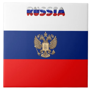 Russian flag tile