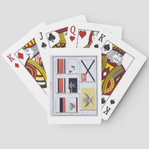 Russian Flags, from a French book of Flags, c.1819 Playing Cards