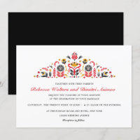 Russian Folk Art Khokhloma Flower Wedding