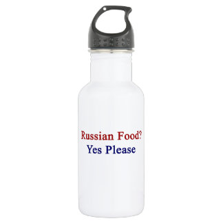 Russian Food Yes Please 532 Ml Water Bottle