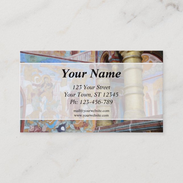 Russian frescoes Business Card (Front)