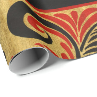 Russian Hohloma Wrapping Paper