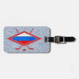 Russian Ice Hockey Luggage Tag Template