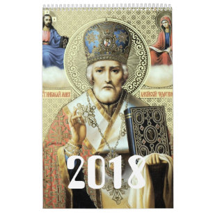 Russian icons calendar