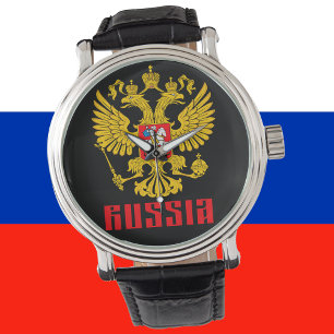 Russian Imperial Eagle Flag Watch