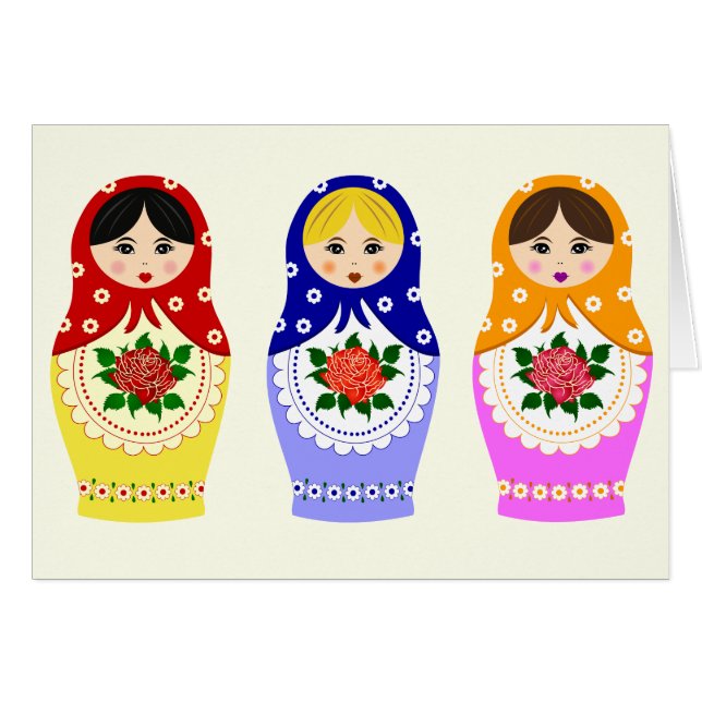 Russian matryoshka dolls (Front Horizontal)