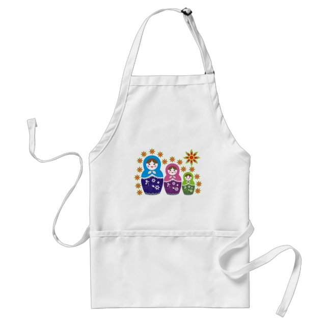 Russian Matryoshka Dolls Aprons (Front)
