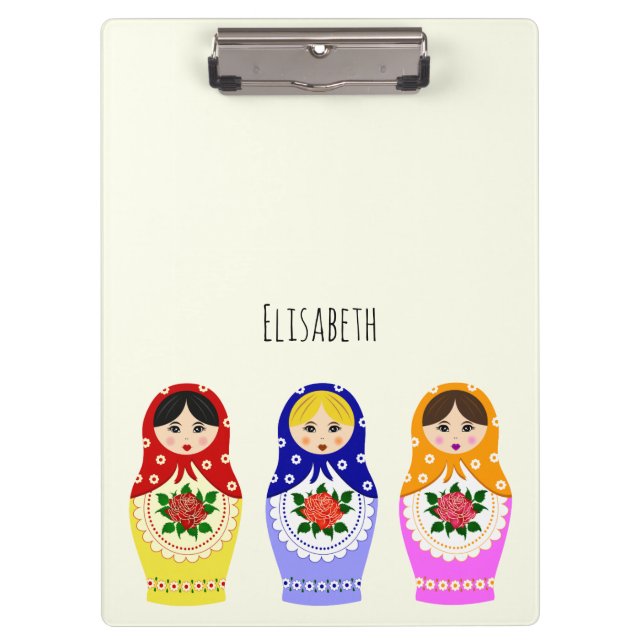 Russian matryoshka dolls clipboard (Front)
