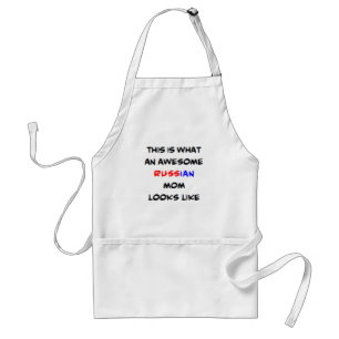 russian mom, awesome standard apron