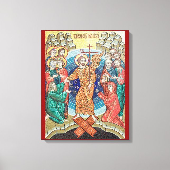 Russian mosaic icon canvas print (Front)