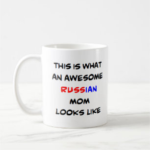 russian mum, awesome coffee mug