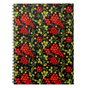 Russian national pattern spiral notebook