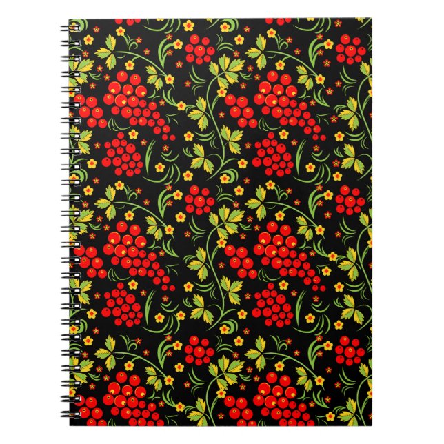 Russian national pattern spiral notebook (Front)