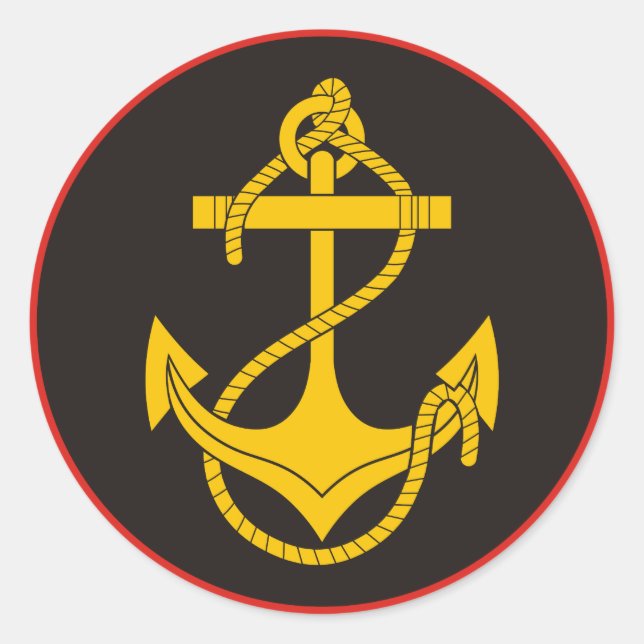 Russian Naval Infantry (Marines) Classic Round Sticker (Front)