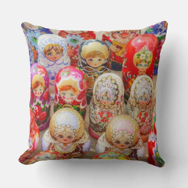 Russian Nested Dolls Cushion (Front)