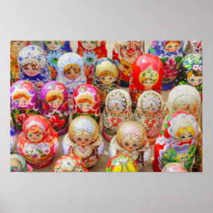 Russian Nested Dolls Poster