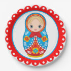 Russian Nesting Doll Matryoshka Paper Plate