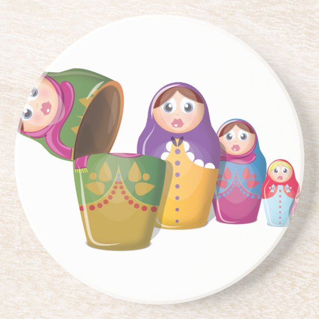 Russian Nesting Dolls Coaster (Front)