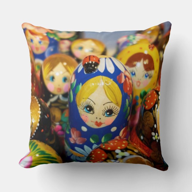 Russian Nesting Dolls Cushion (Front)