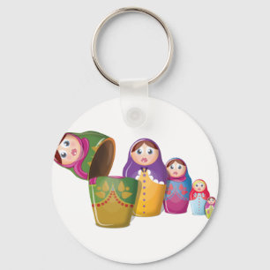 Russian Nesting Dolls Key Ring