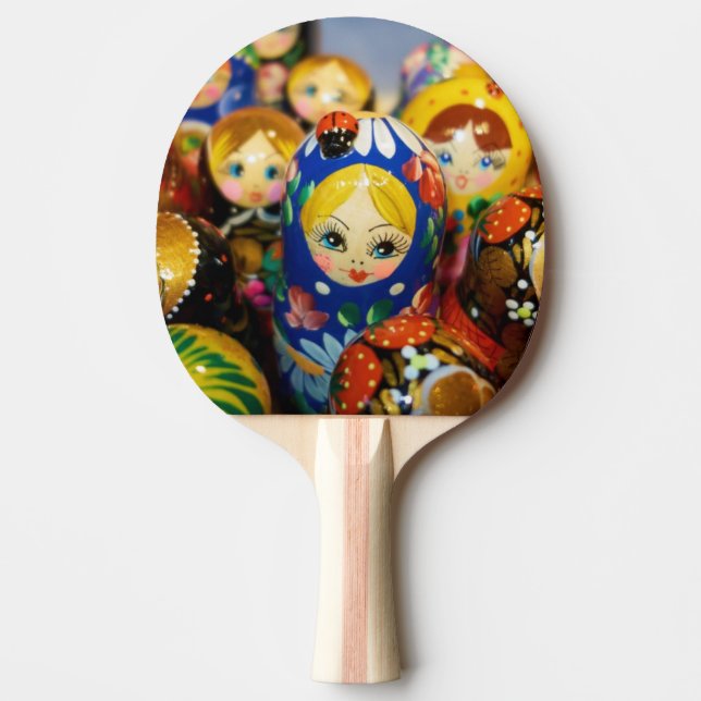 Russian Nesting Dolls Ping Pong Paddle (Front)