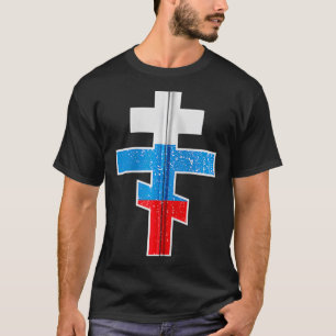 Russian Orthodo Cross Zip T-Shirt