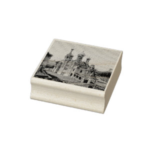 Russian Orthodox Church in Moscow Rubber Stamp