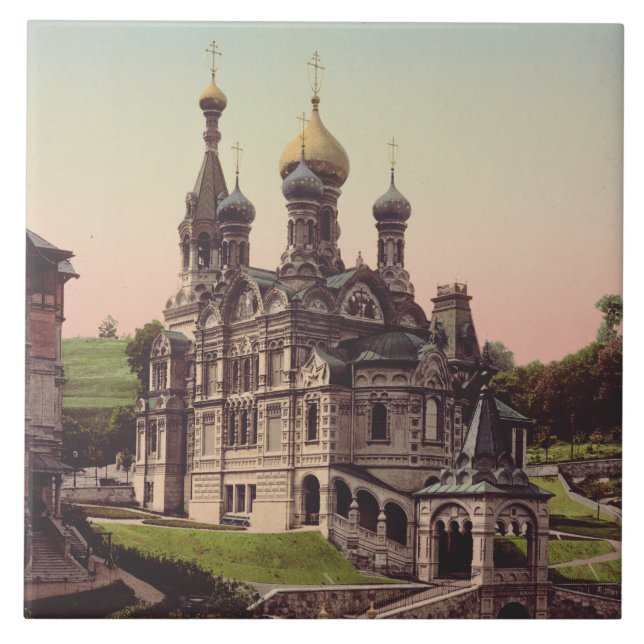 Russian Orthodox Church in Moscow Tile (Front)