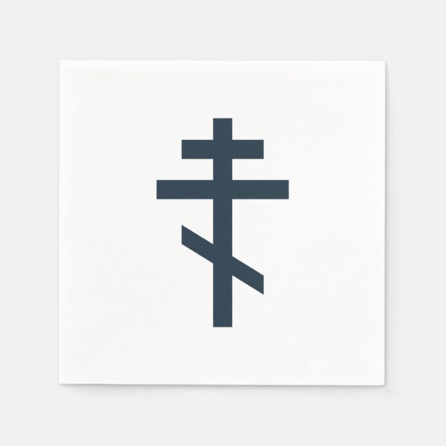 Russian Orthodox cross Napkin (Front)