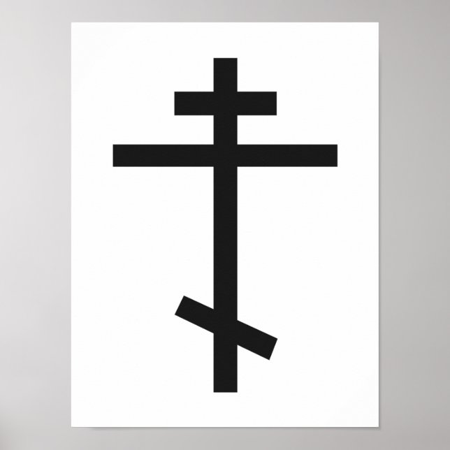 Russian Orthodox Cross Poster (Front)