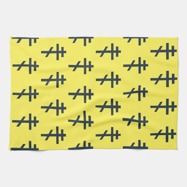 Russian Orthodox cross Tea Towel (Horizontal)
