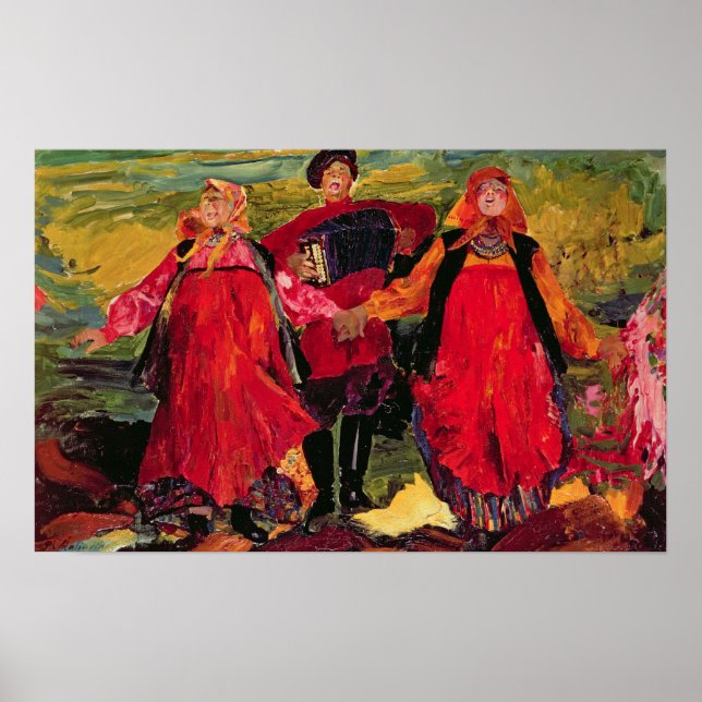 Russian Peasants Singing Poster (Front)