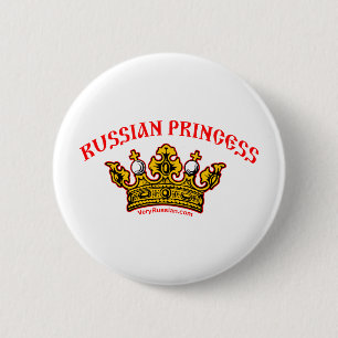 Russian Princess 6 Cm Round Badge