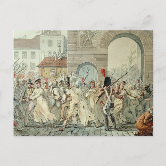 Russian Prisoners Paraded on the Boulevard Postcard (Front)
