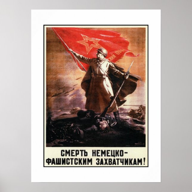 Russian Propaganda Poster from WWII (Front)