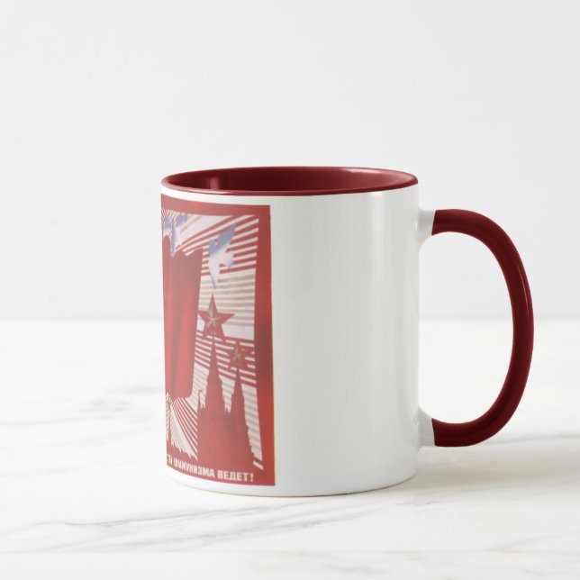 Russian Propaganda USSR USA Nuke Mug (Right)