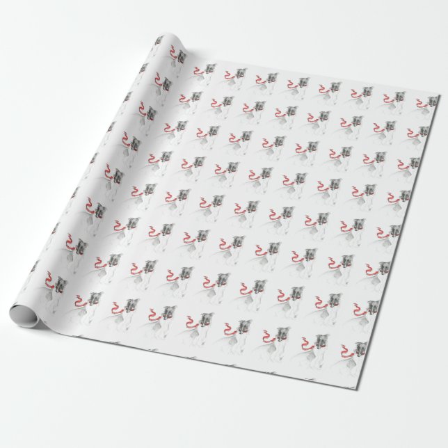 Russian Red Wrapping Paper (Unrolled)