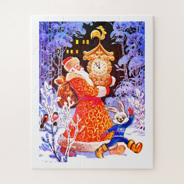 Russian Santa festive art Jigsaw Puzzle (Vertical)