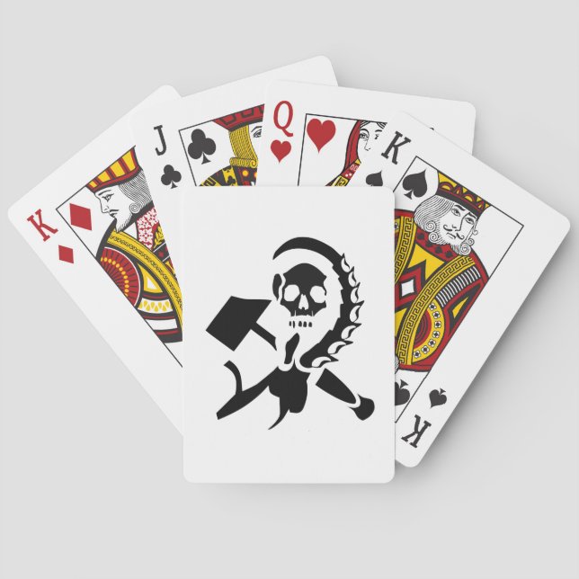 Russian Sickle and Hammer Evil Invasion Playing Cards (Back)